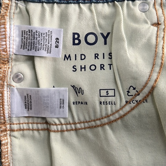 🍀 Lucky Brand ✨ “Boy Mid Rise Short” 🍀 - Picture 10 of 13